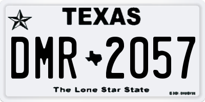 TX license plate DMR2057