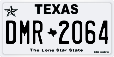 TX license plate DMR2064