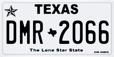 TX license plate DMR2066