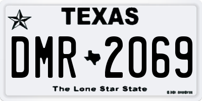 TX license plate DMR2069