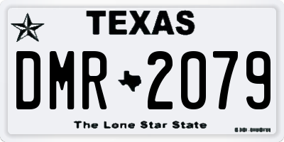 TX license plate DMR2079