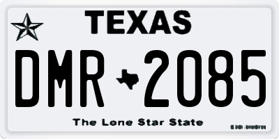 TX license plate DMR2085
