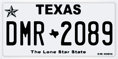 TX license plate DMR2089