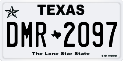 TX license plate DMR2097