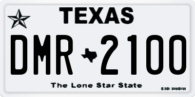 TX license plate DMR2100