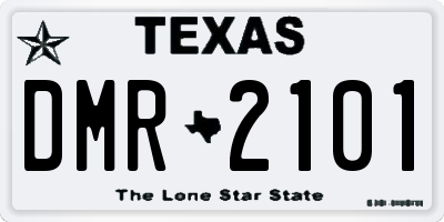 TX license plate DMR2101