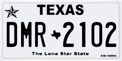 TX license plate DMR2102