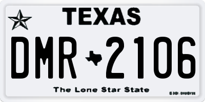 TX license plate DMR2106
