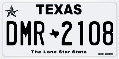 TX license plate DMR2108