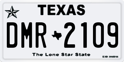 TX license plate DMR2109
