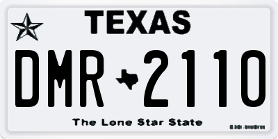 TX license plate DMR2110