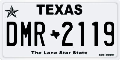 TX license plate DMR2119
