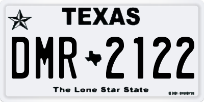 TX license plate DMR2122