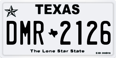 TX license plate DMR2126