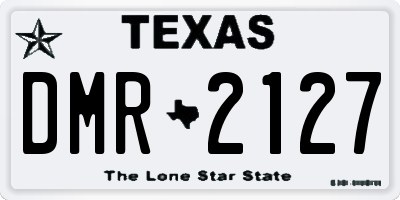 TX license plate DMR2127