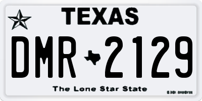 TX license plate DMR2129