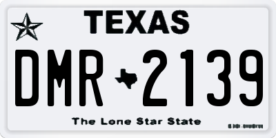 TX license plate DMR2139