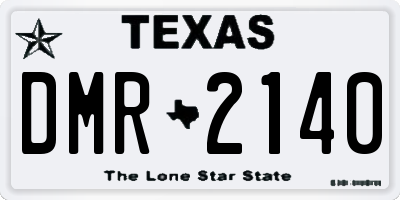 TX license plate DMR2140