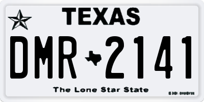 TX license plate DMR2141