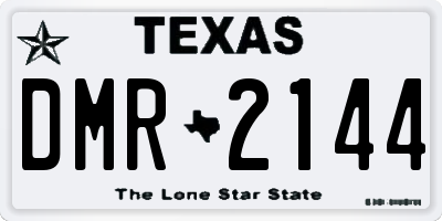TX license plate DMR2144