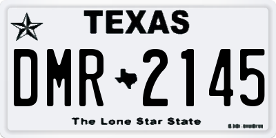 TX license plate DMR2145