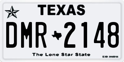TX license plate DMR2148