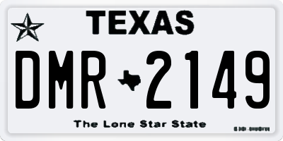 TX license plate DMR2149