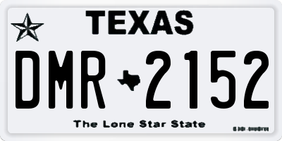 TX license plate DMR2152