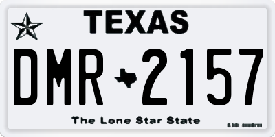 TX license plate DMR2157