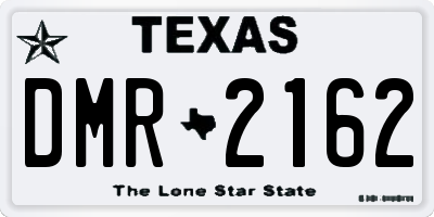 TX license plate DMR2162