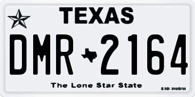 TX license plate DMR2164