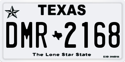 TX license plate DMR2168