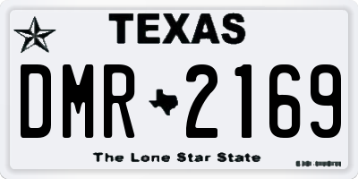 TX license plate DMR2169