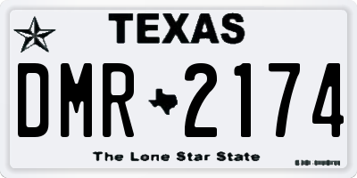 TX license plate DMR2174