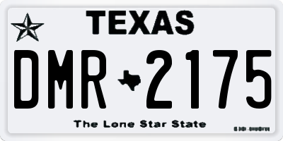 TX license plate DMR2175