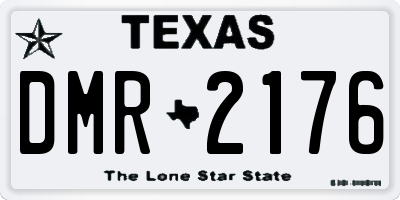 TX license plate DMR2176