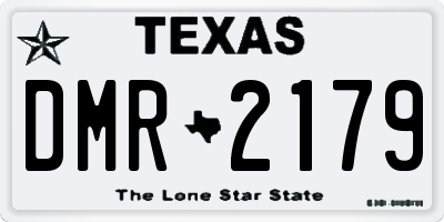 TX license plate DMR2179