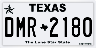 TX license plate DMR2180