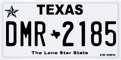 TX license plate DMR2185
