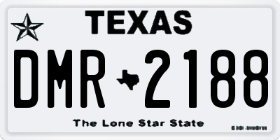 TX license plate DMR2188