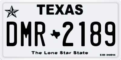 TX license plate DMR2189