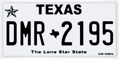 TX license plate DMR2195