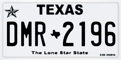 TX license plate DMR2196