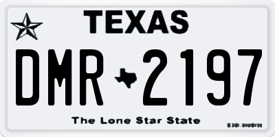 TX license plate DMR2197