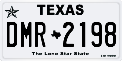TX license plate DMR2198