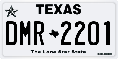TX license plate DMR2201