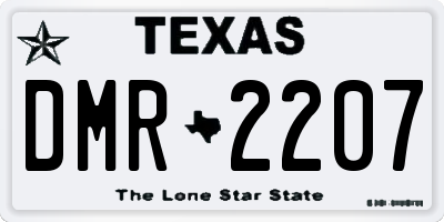 TX license plate DMR2207