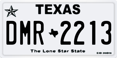 TX license plate DMR2213