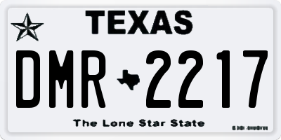 TX license plate DMR2217