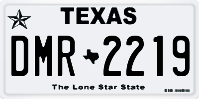 TX license plate DMR2219